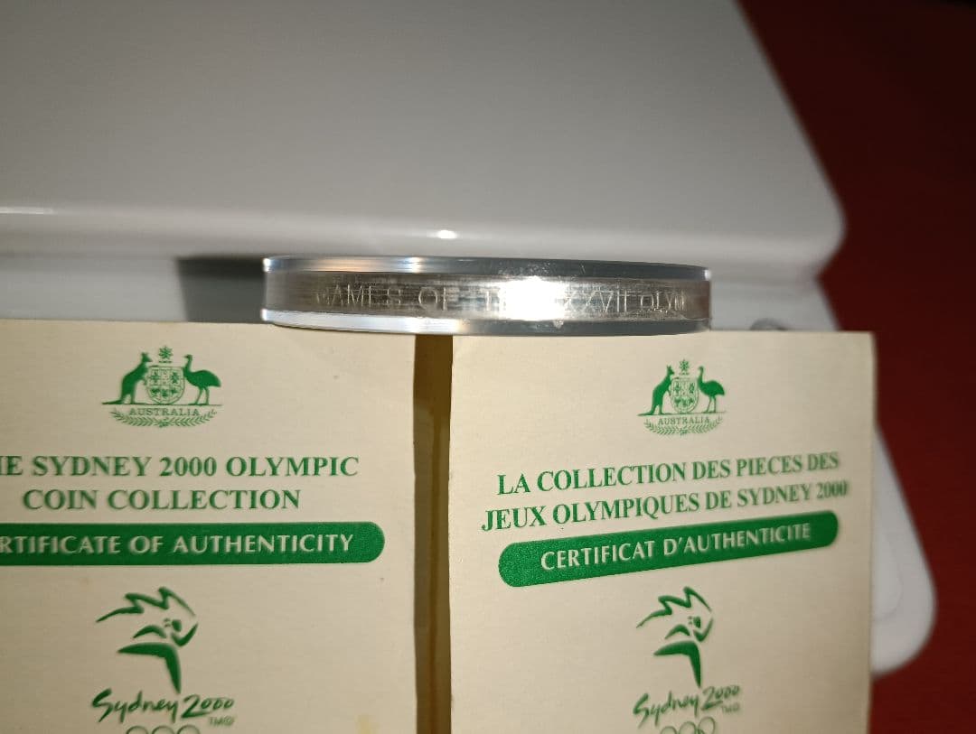 （掘り出し物）2000年シドニーオリンピック公式記念（５＄）銀貨品位：99.9％