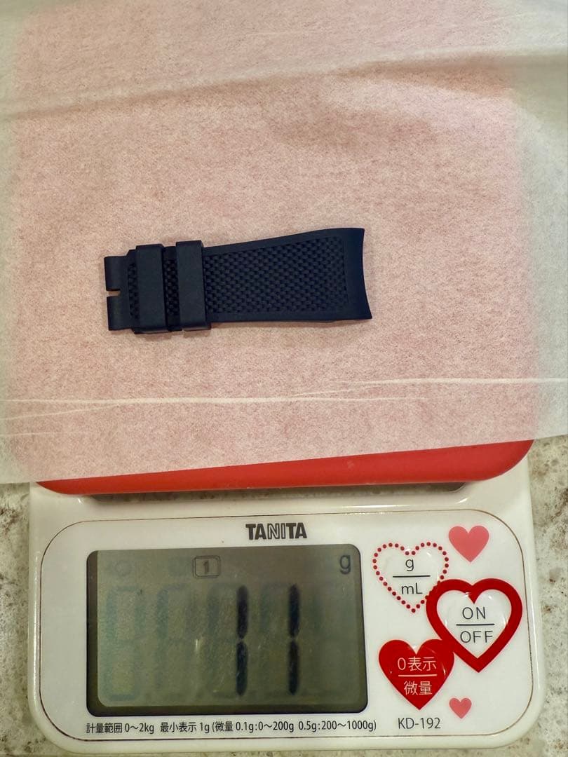 未使用【純正】IWC ポルトギーゼ　ヨットクラブ　ラバーベルト　ネイビー