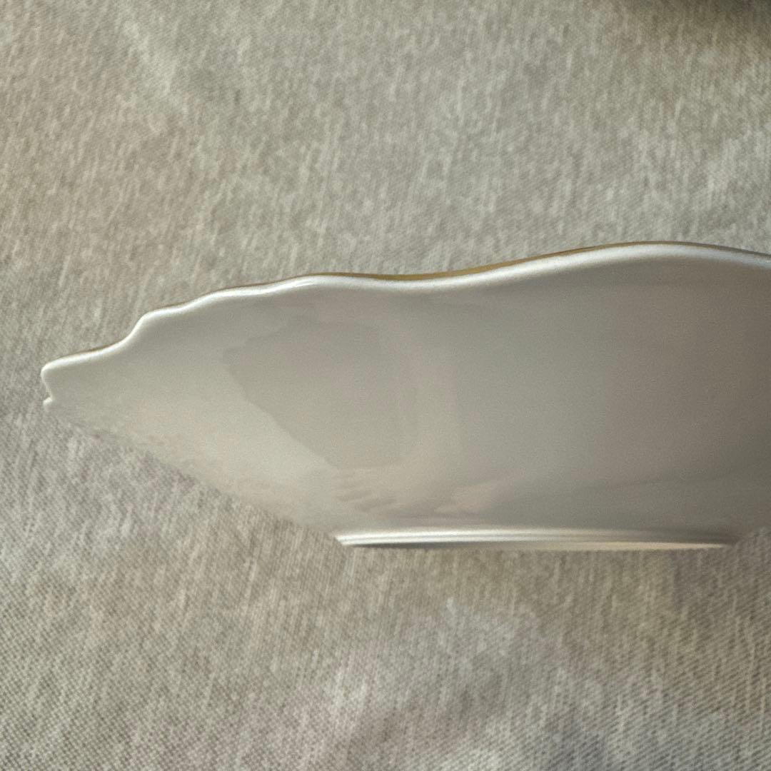 ワイマール WEIMAR 金彩コバルトブルー フラワー プレート4枚セット