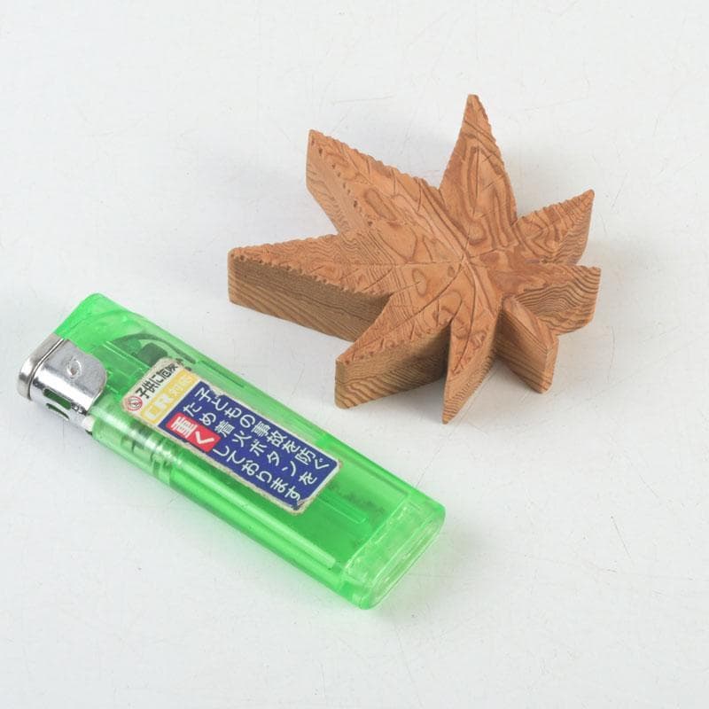 茶道具 石津外記作 屋久杉 内金溜 楓香合 共箱 V 9276