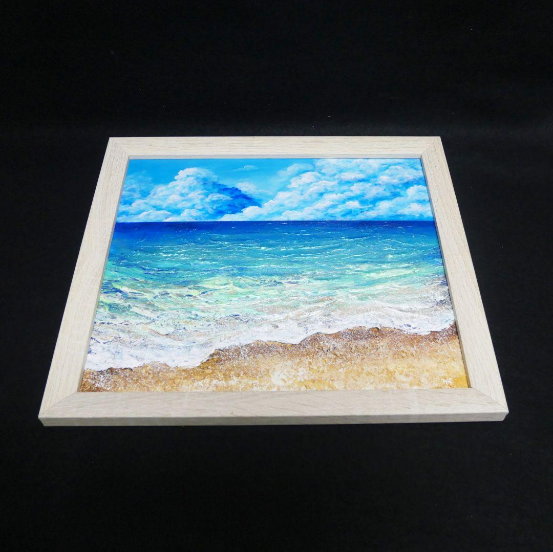 油絵 油彩 油彩画 絵 絵画【夏の海】