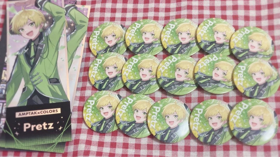 すとふぇす 缶バッジ ホログラムチケット ぷりっつ