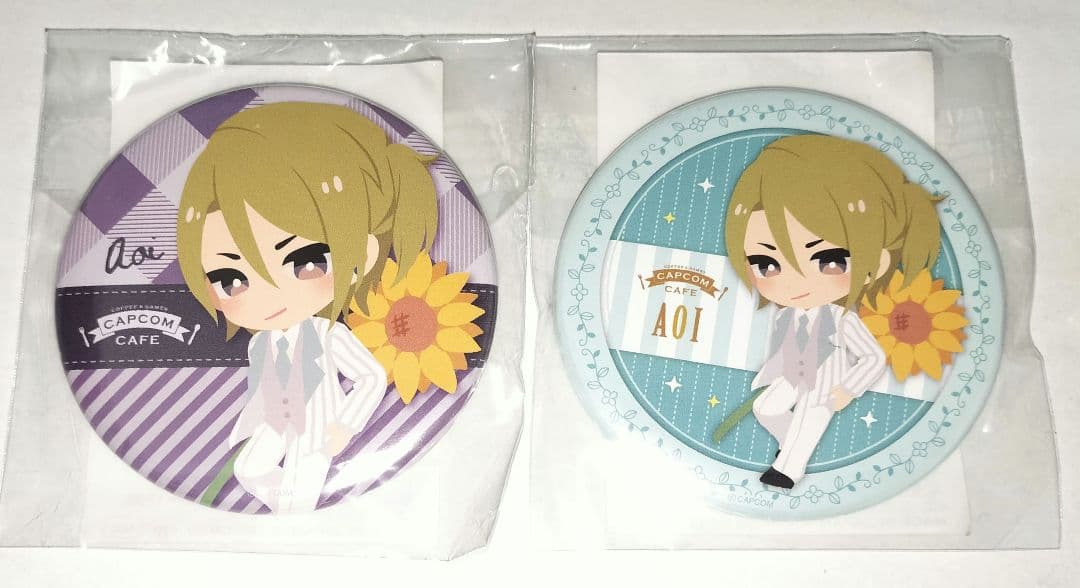 囚われのパルマ アオイ 缶バッジ カプコンカフェ 4周年