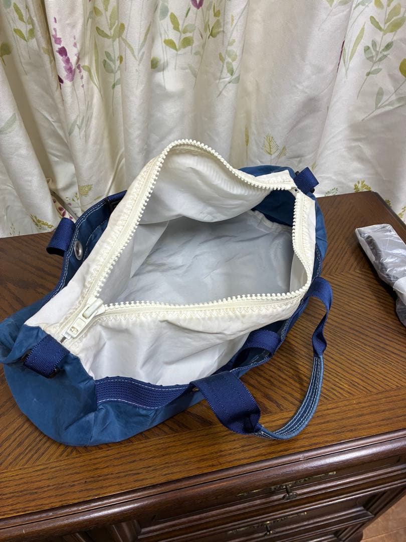 JIB ジブ ダッフルバッグ 2way ショルダーバッグ セイルクロス 紺 白