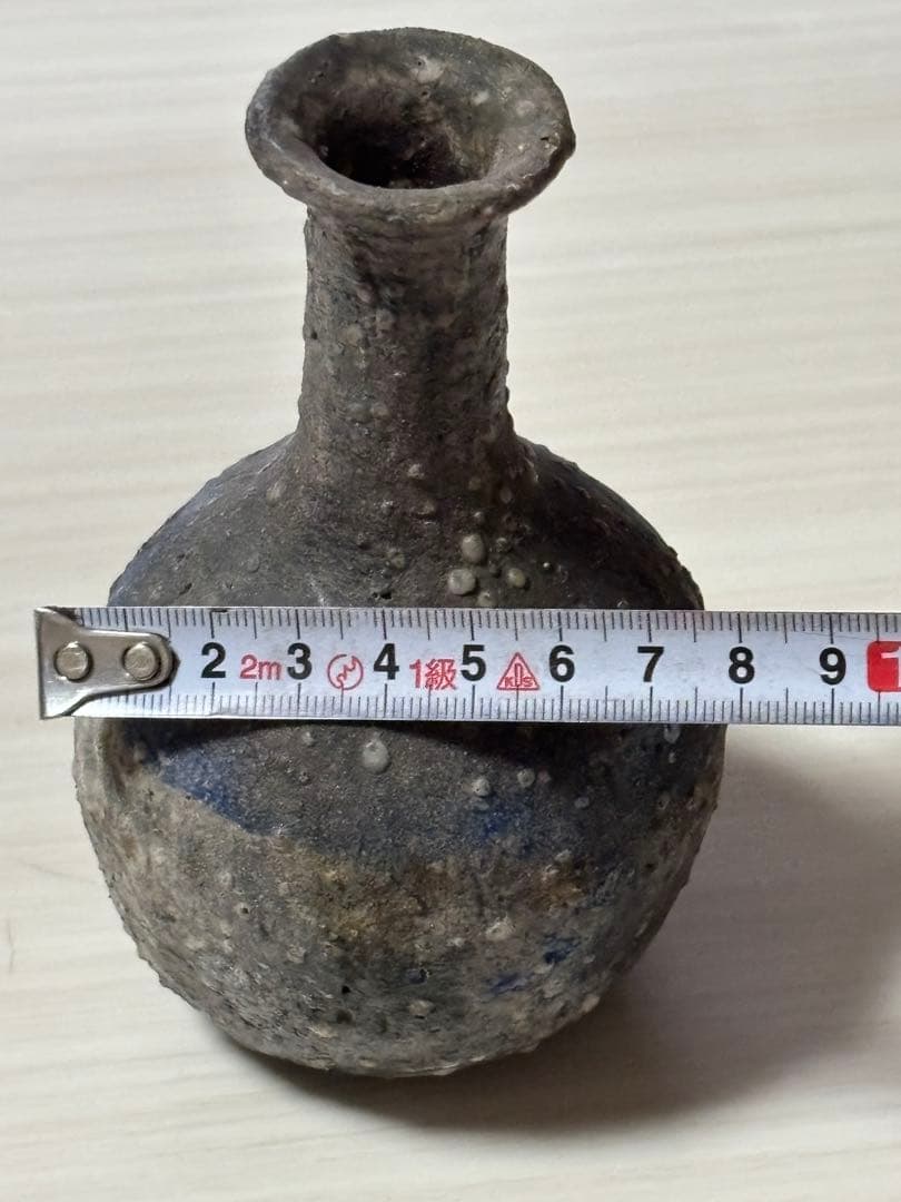 骨董 アンティーク 琉球古陶 沖縄 酒器 褐釉徳利 一輪挿し 渡名喜瓶 嘉瓶