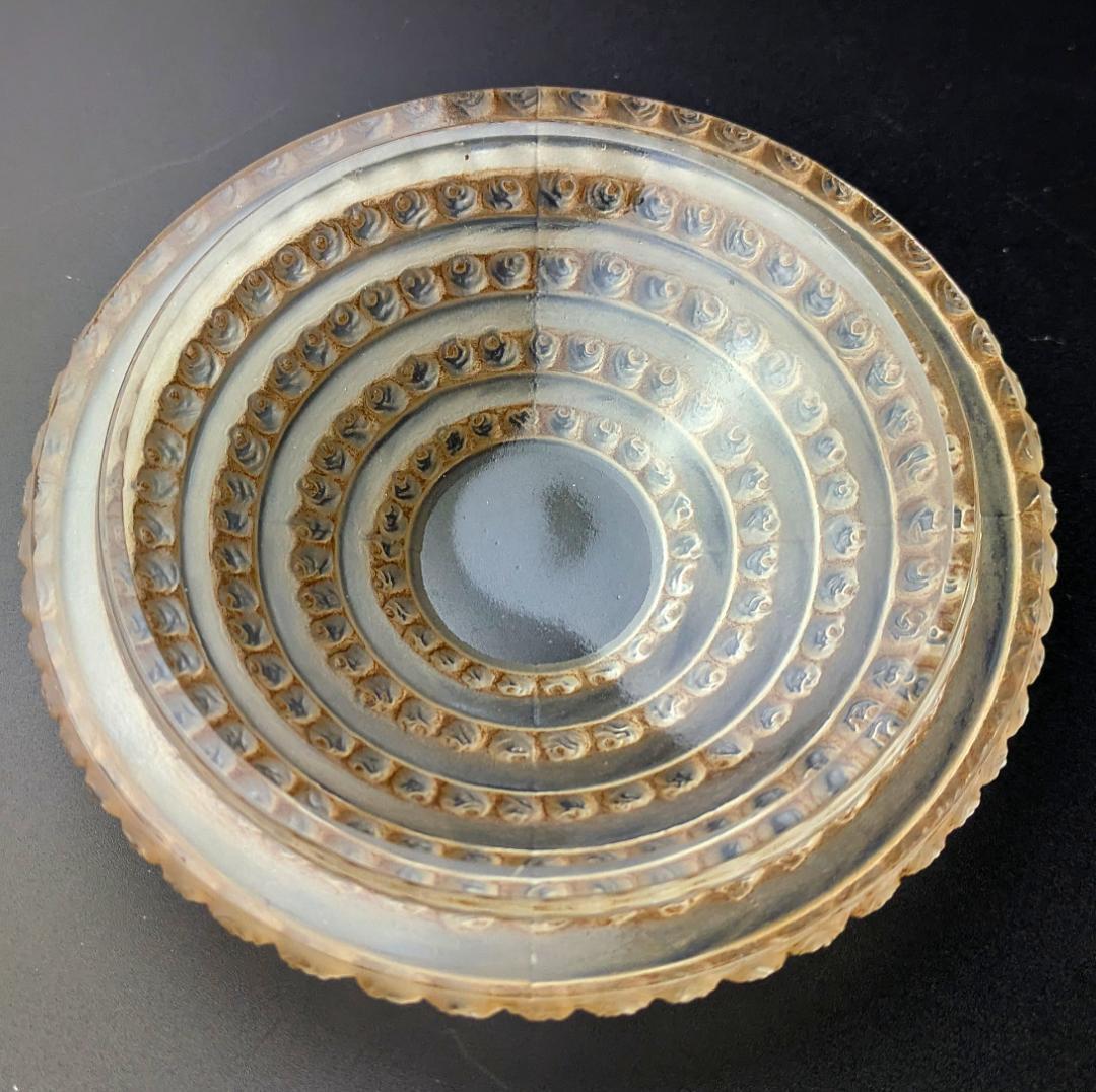 ☆生命の神秘☆ルネ ラリック アンファン希少な茶パチネ蓋物神秘の子供