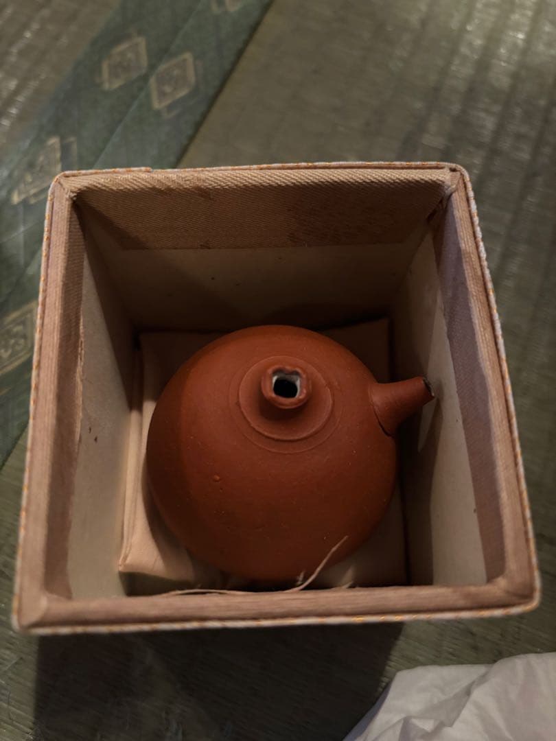 三代山田常山 梨皮 朱泥 水滴 人間国宝 稀少品 在銘