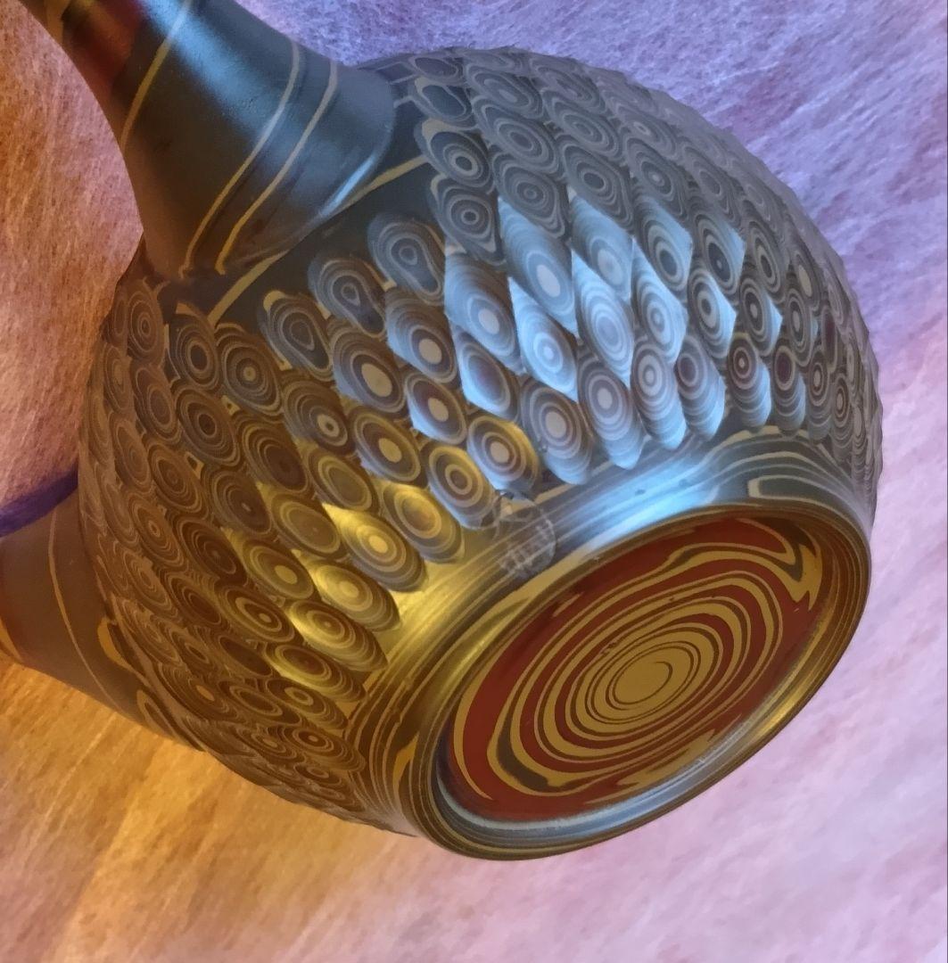 常滑焼 急須 友仙 丸練込 網目カット - メルカリ