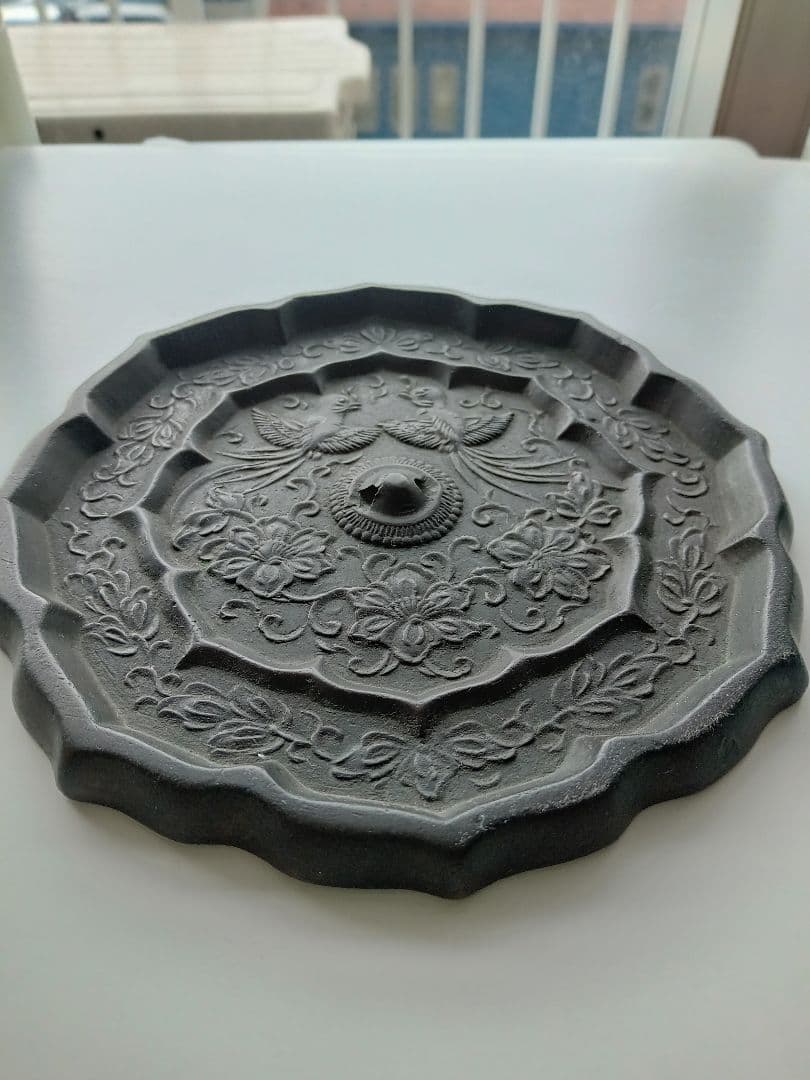 和鏡（古鏡）唐草鳳凰八稜鏡室町時代（前期）