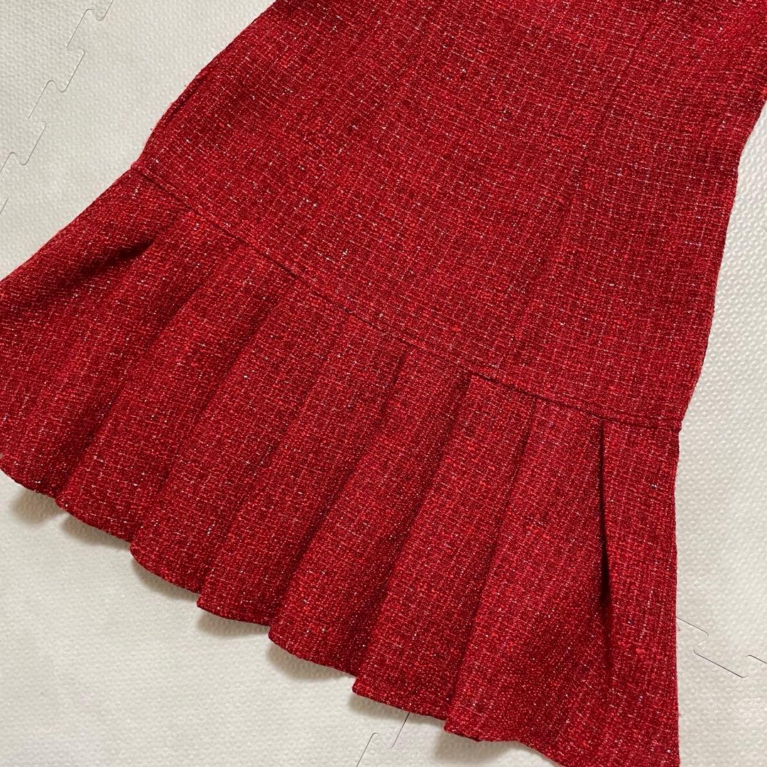 JEWELS ジュエルズ キャバクラ ドレス プリーツ ツイード ボタン