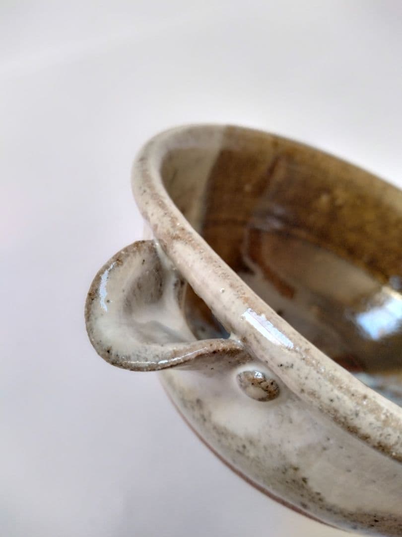 朝鮮唐津 片口　13代太郎右衛門　掛け分け　素晴らしい景色　料理鉢