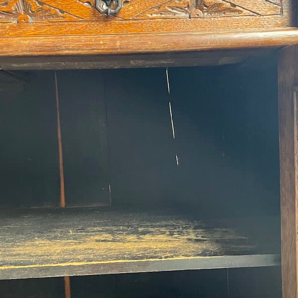 1880年頃 イギリスアンティーク ミラーバックキャビネット カップ