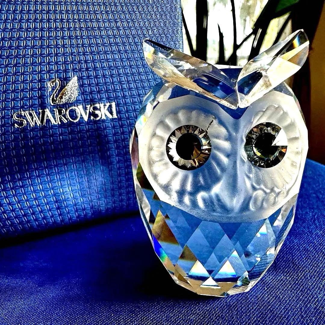 週末セール‼️SWAROVSKI フクロウ（大）クリスタル☆スワン刻印あり❗️ 週末セール‼️SWAROVSKI フクロウ（大）クリスタル☆スワン刻印あり❗️
