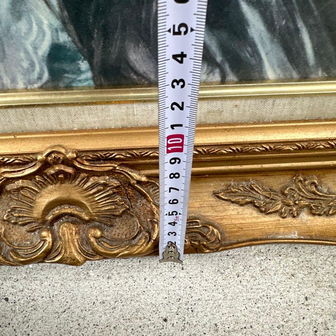 額縁 特大 ヴィンテージ 鏡 アンティーク F10？ フレーム 額縁 インテリア