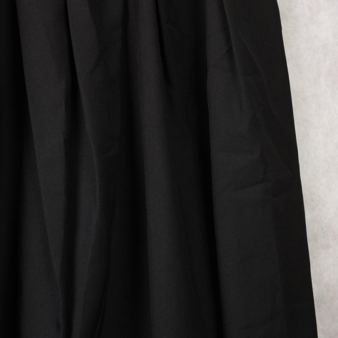 COMME des GARCONS　膝丈タックフレアスカート　ブラック