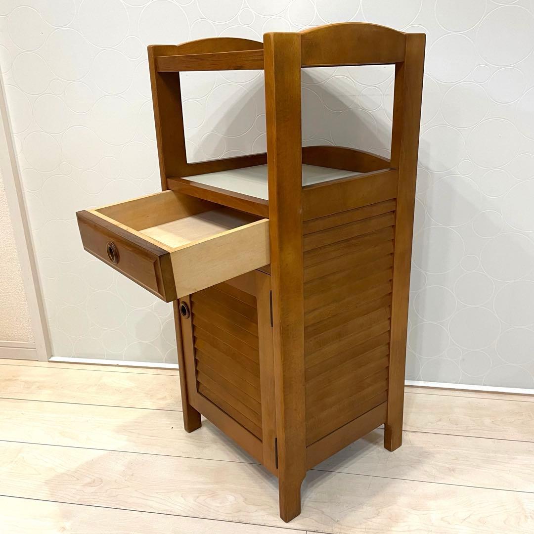 Karimoku】カリモク サイドキャビネット 電話台 花台 飾り台 収納家具