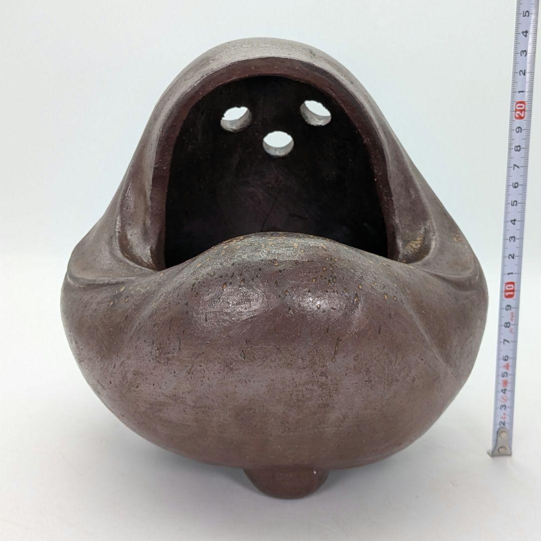 大正昭和初期 備前焼 三足手あぶり 火鉢 火もらい 香炉 香爐 香道具 花器