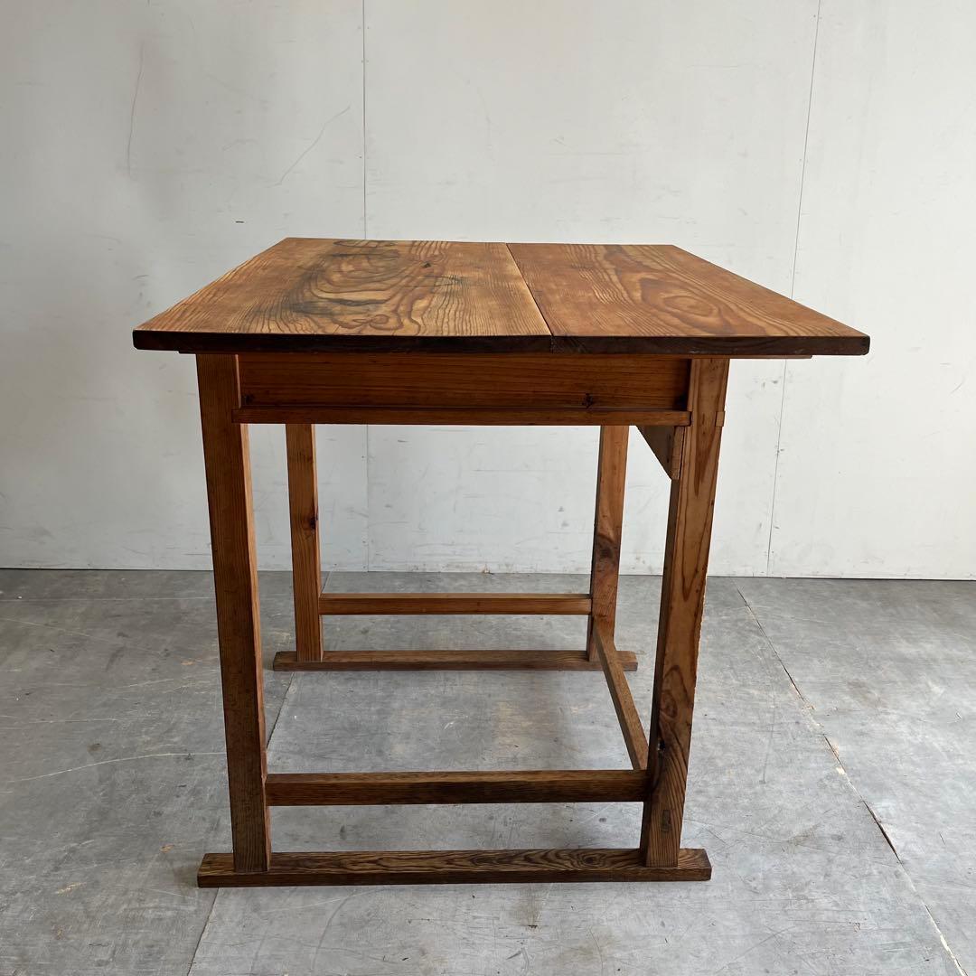 アンティーク 平机 テーブル 無垢材 デスク z484