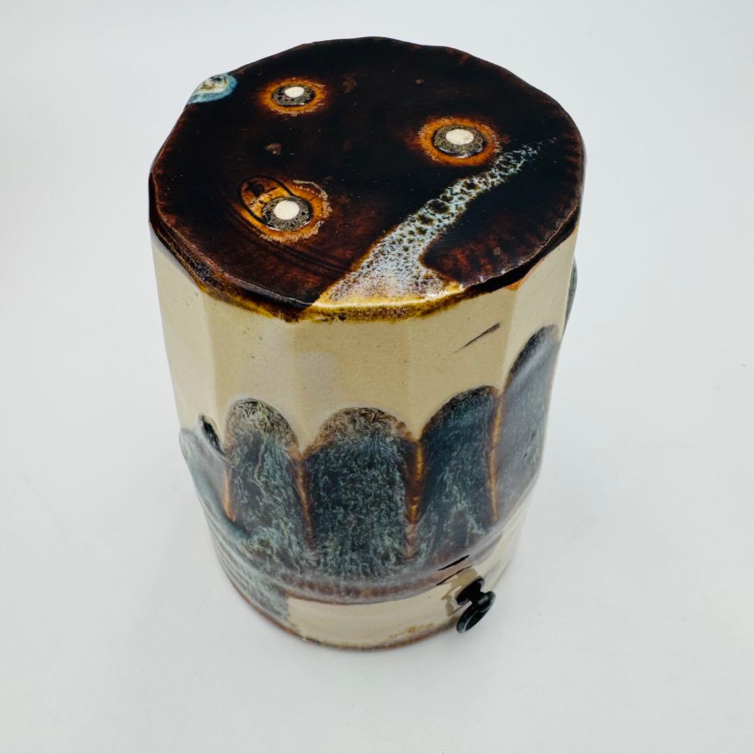 真葛焼 宮川香斎 掛花入 華道 花器 花瓶 共箱】骨董 インテリア