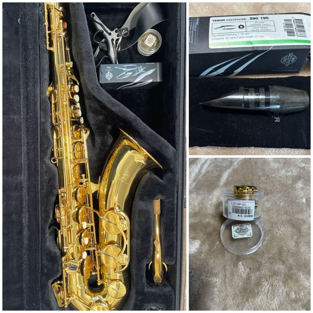 テナーサックス本体➕マウスピース(セルマー)リガチャー(ウッドストーン)付 楽天市場】ウッドストーン テナーサックス リガチャー 総銀 SS メッキ