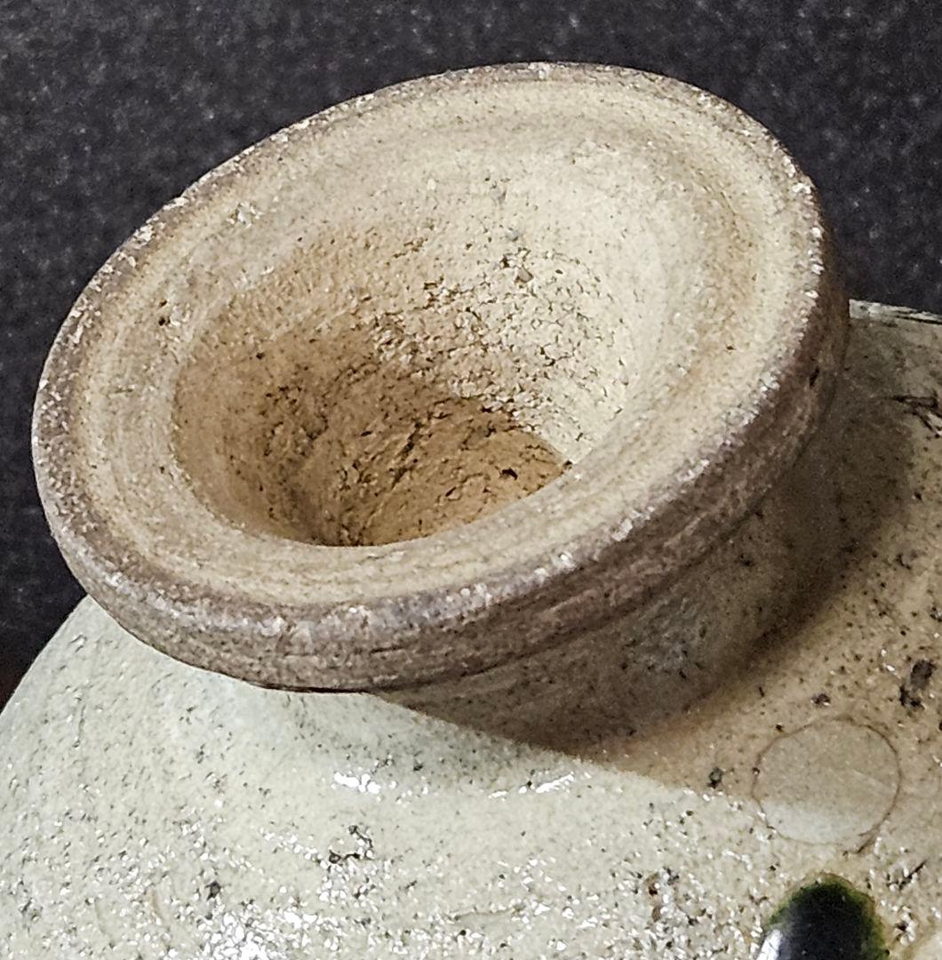 人間国宝【荒川豊蔵】書付識箱 桃山時代 大平美濃古窯作 織部高