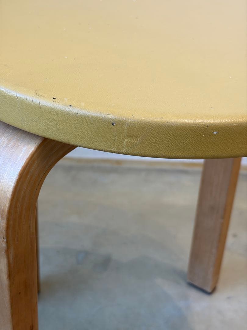 50-60's Artek stool E60 ヘルシンキ焼印スタンプ有