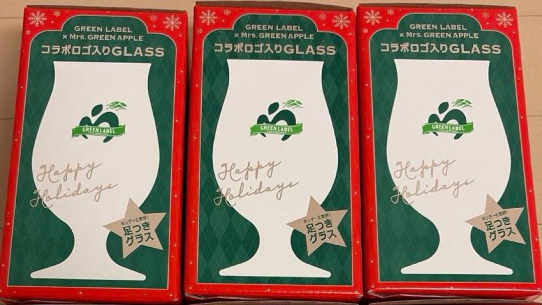 GREEN LABEL x Mrs. Green Apple 足つきグラスセット - メルカリ