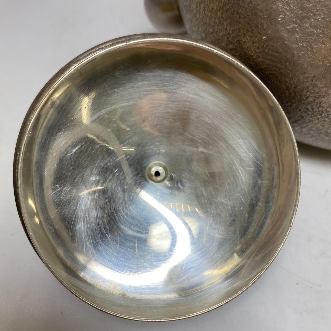 純銀刻印槌目銀瓶387g トウオ東さ7-0607☆2F