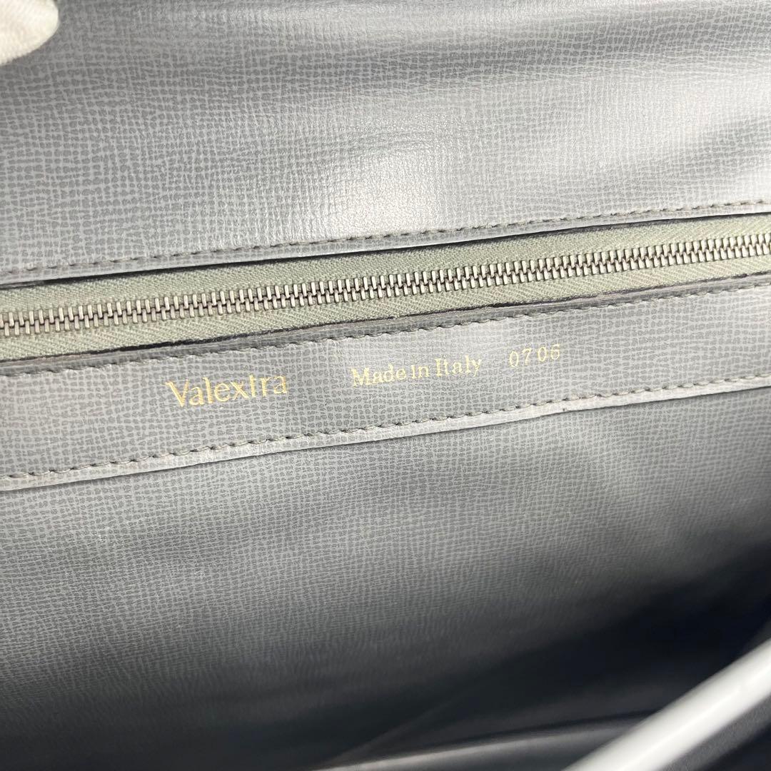 【希少カラー】Valextra ブリーフケース　ビジネスバッグ　2室　グレー