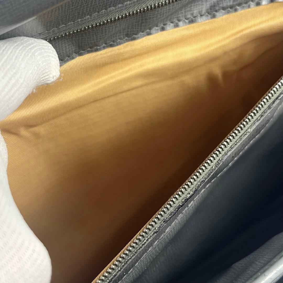 【希少カラー】Valextra ブリーフケース　ビジネスバッグ　2室　グレー