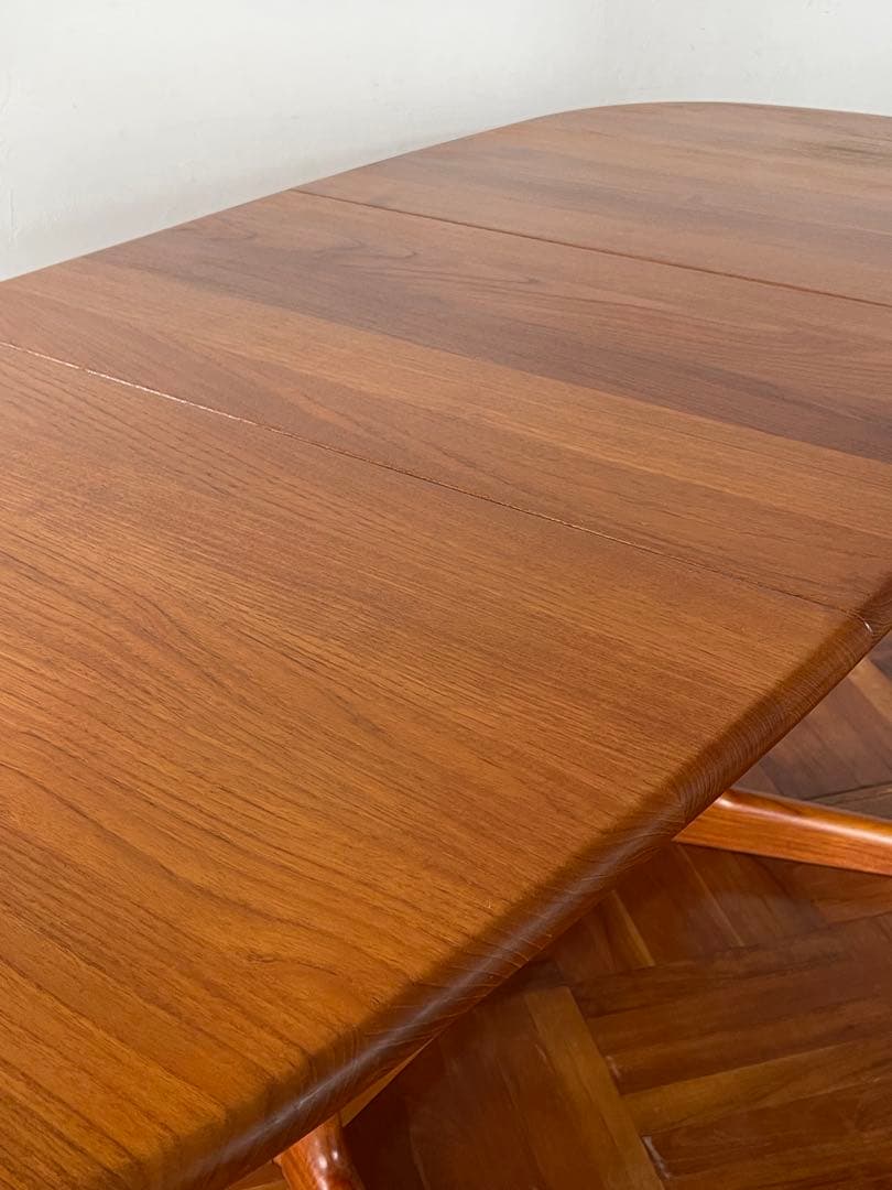 北欧 デンマーク ヴィンテージ gudme チーク エクステンション テーブル