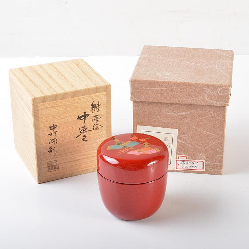 柳澤淇園紙本彩色画茶掛軸【粟に鶉図】肉筆画模写NO39