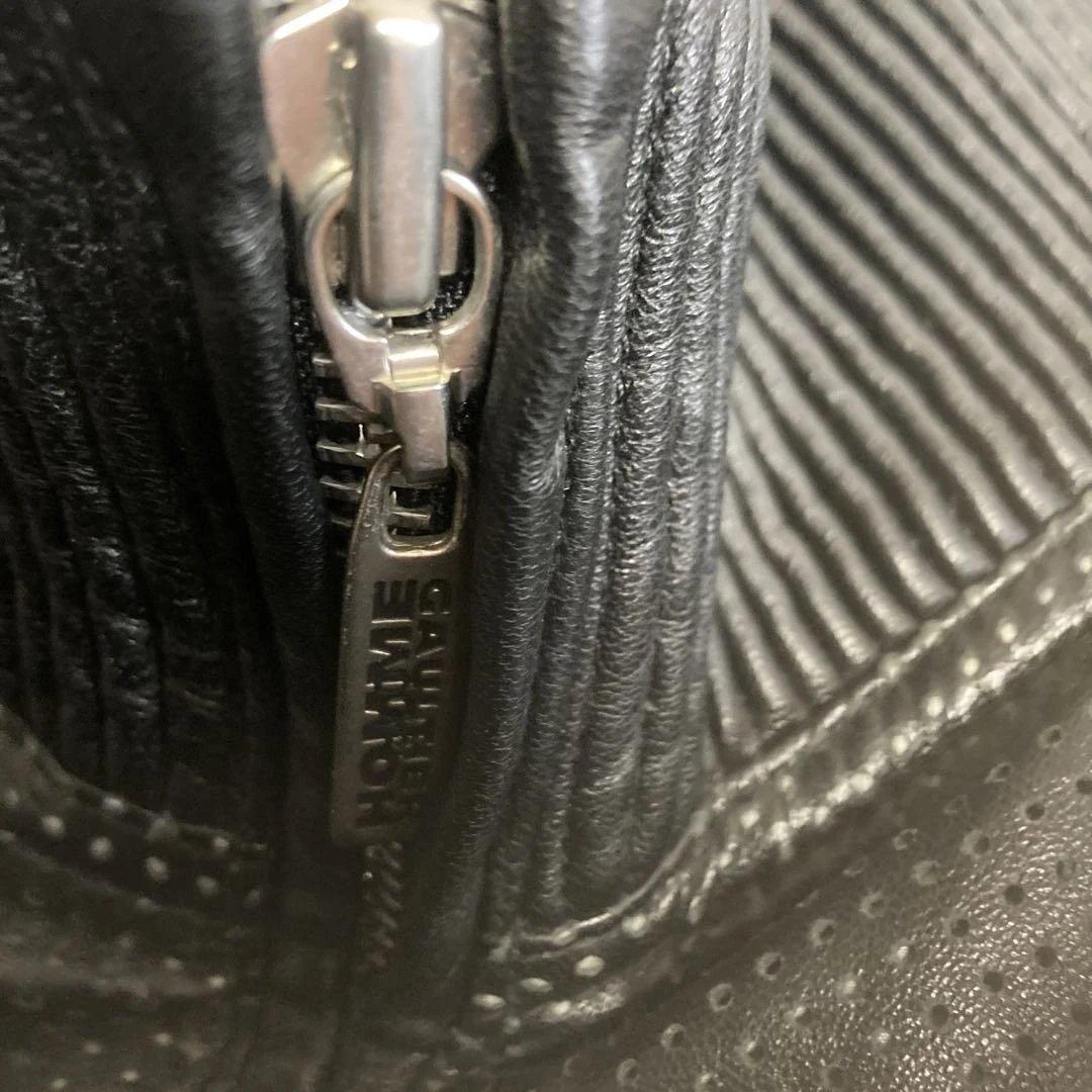 最新ファッション - GAULTIER HOMM E 黒 羊革レザージャケット N110429187