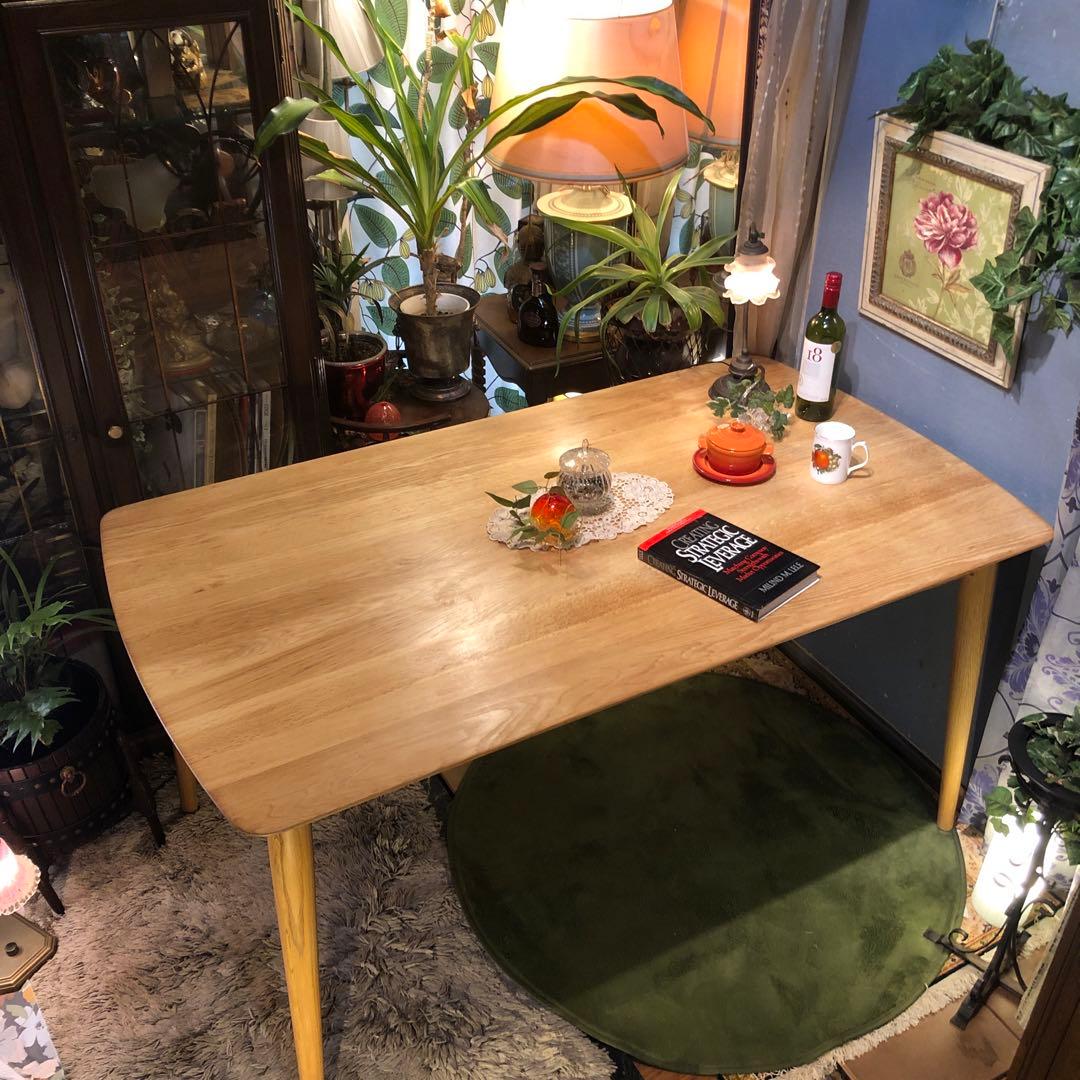 ヴィンテージ IDC OTSUKAオークソリッド　テーブル