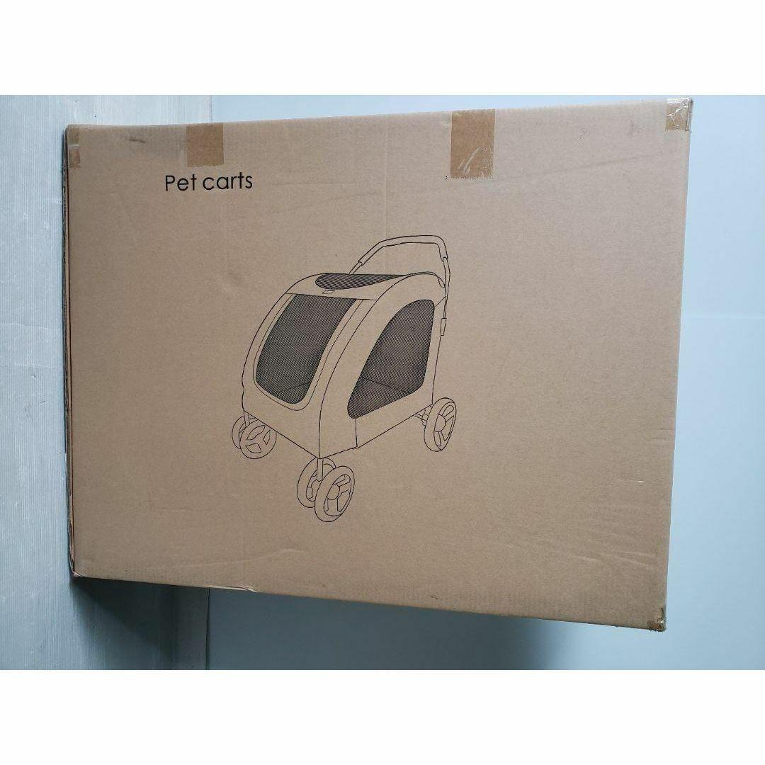 特価❕折り畳み❕ペットカート ペットキャリー 犬 猫 ペットバギー 青