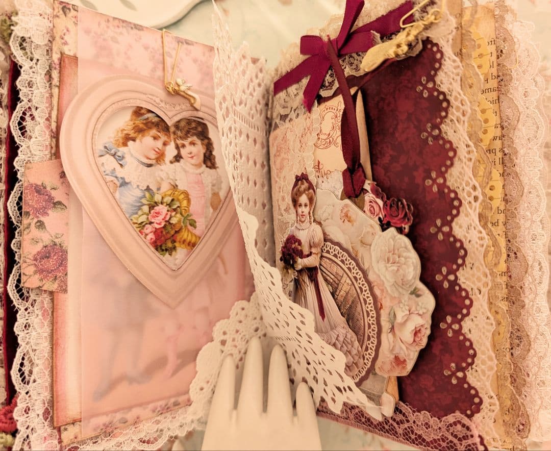 薔薇とレースのビクトリアンスィートジャンクジャーナル*Infinity*