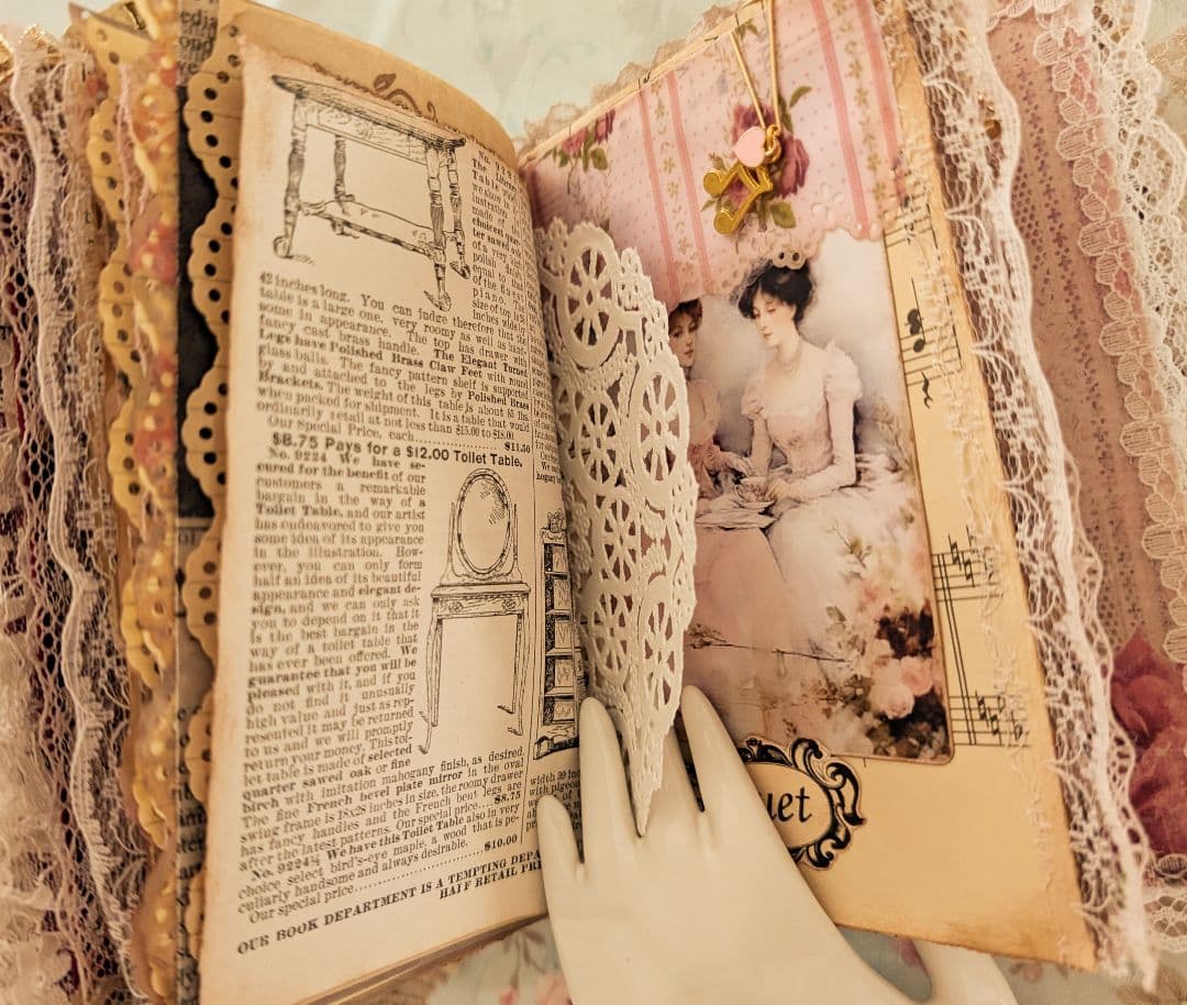 薔薇とレースのビクトリアンスィートジャンクジャーナル*Infinity*