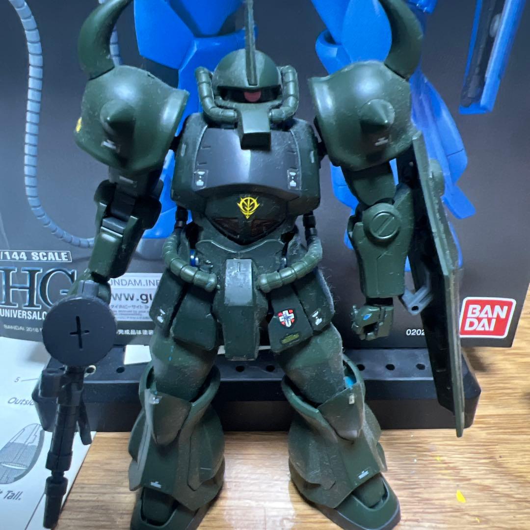 完成品 6体セットHG UCオリジンザクII /カスタム ウェザリング