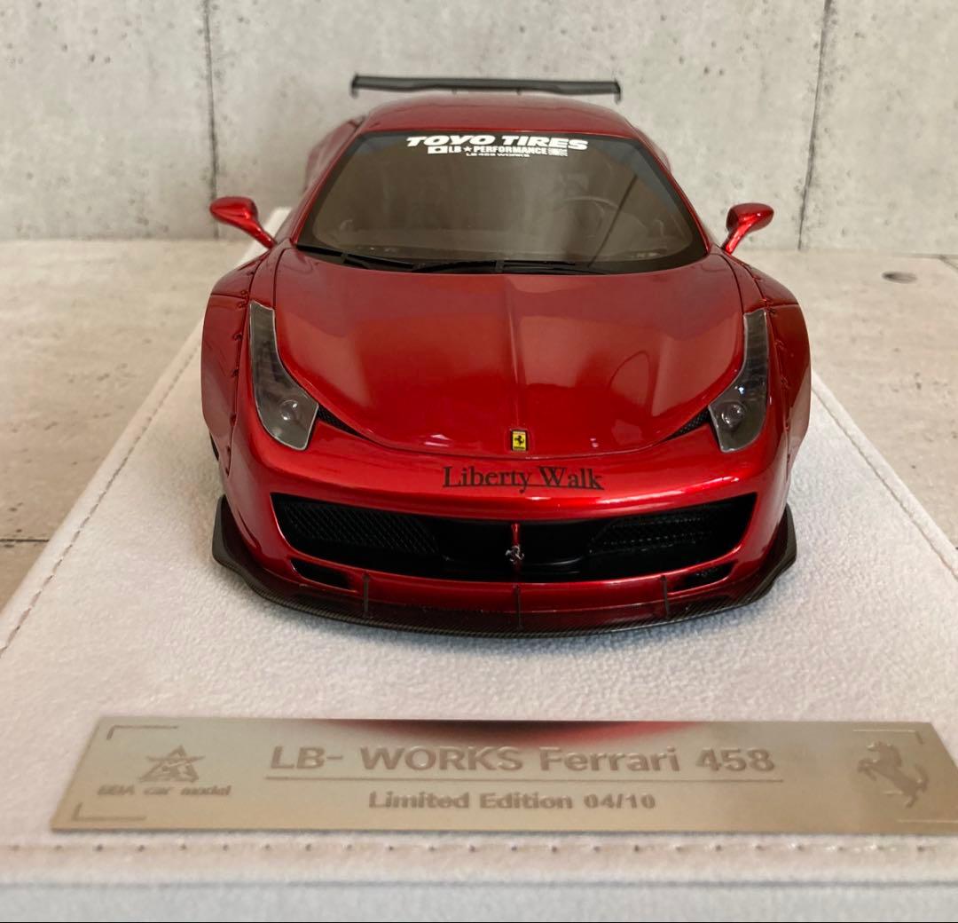 【限定10台】LBWK 1/18 フェラーリ 458 メタリックコルサ　新品