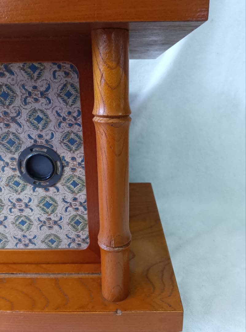 アケボノ ビンテージ木製家具 ローボード 飾り棚 茶棚 置床 テレビ台