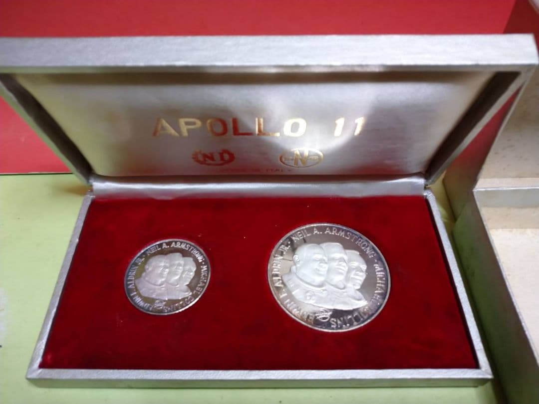 ゲームではありません!激レア!20年物銀貨アポロ11号記念シルバー ゲームではありません!激レア!20年物銀貨アポロ11号記念シルバー