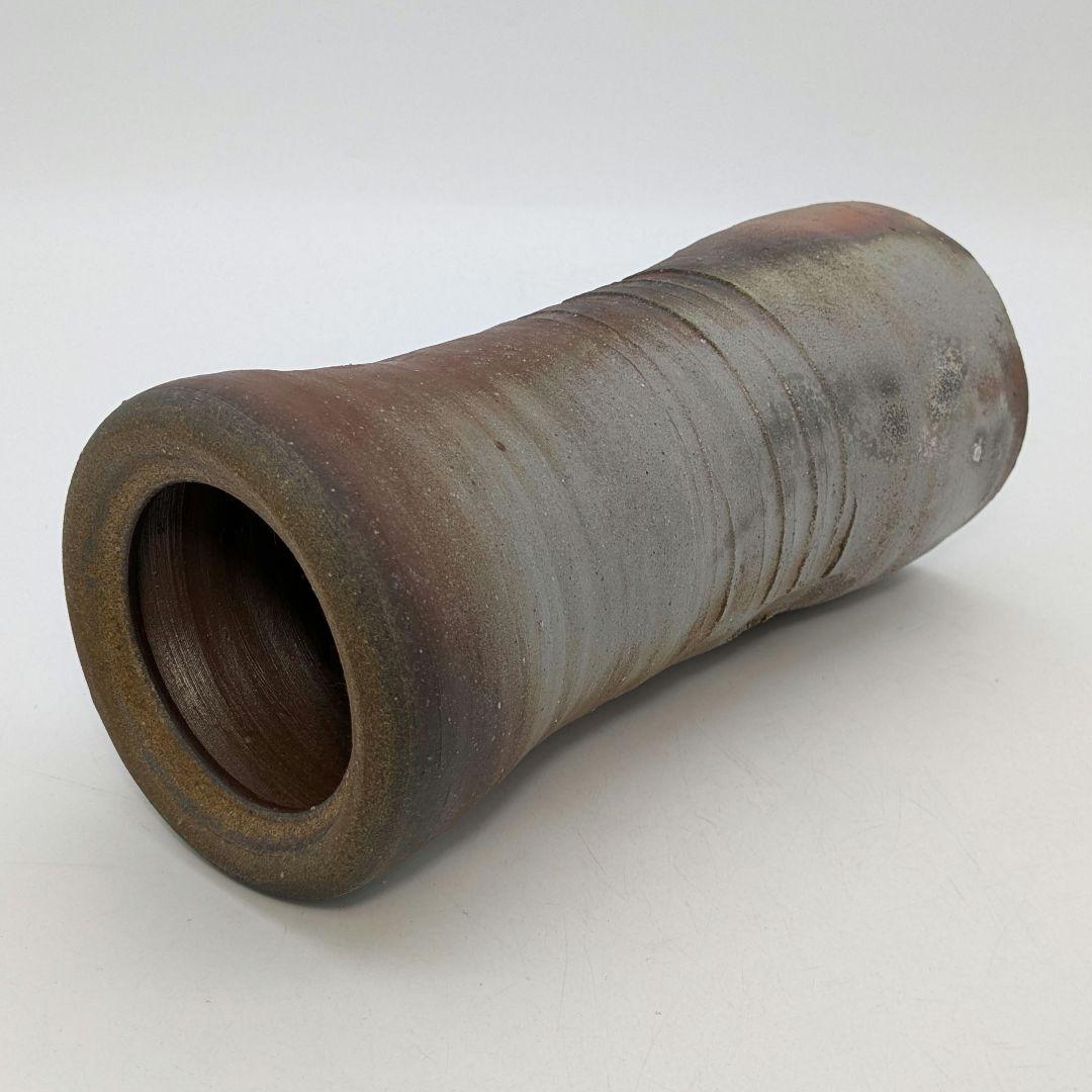 伝統工芸士 高原敏 備前焼 細水指A 共箱共布 水差し 茶道具 茶器