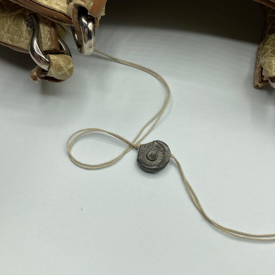 ⭐️ 定価数十万 マウロゴヴェルナ 本革 クロコダイル ワニ革 バッグ　イタリア製