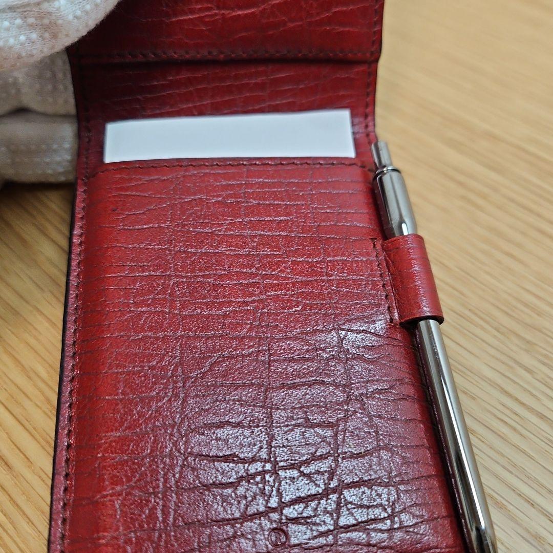 希少】GUCCI グッチ GG スプリーム メモパッド 手帳カバー ペン付