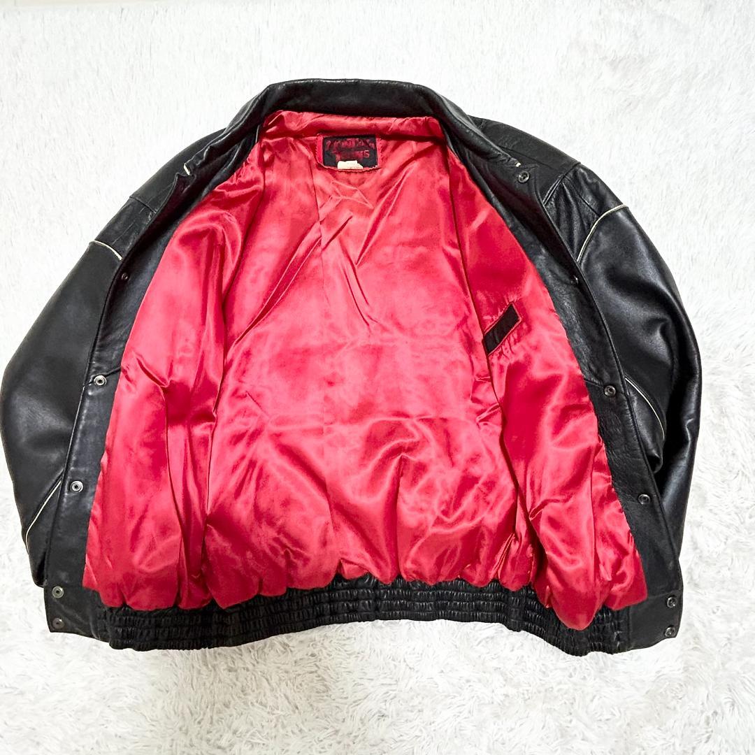 希少 MONTANA TOONS 本革 スタジャン レザー M
