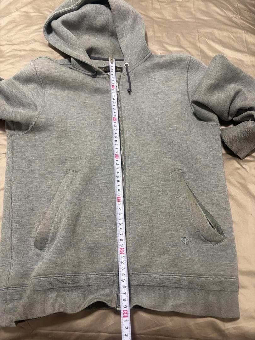 ジャンク　ヴィトン グレー ジップパーカー