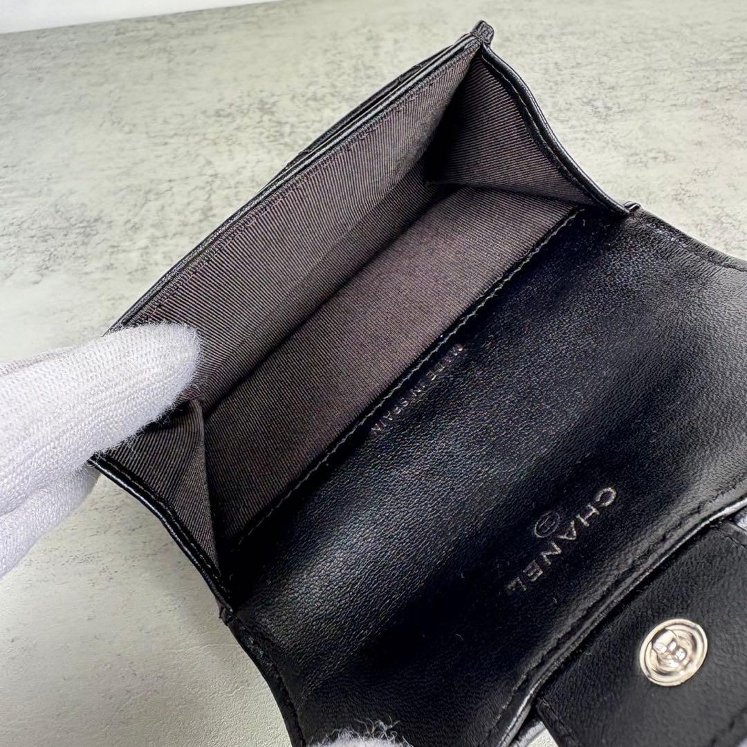 CHANEL シャネル　マトラッセ　ケース　ラムスキン　カードケース