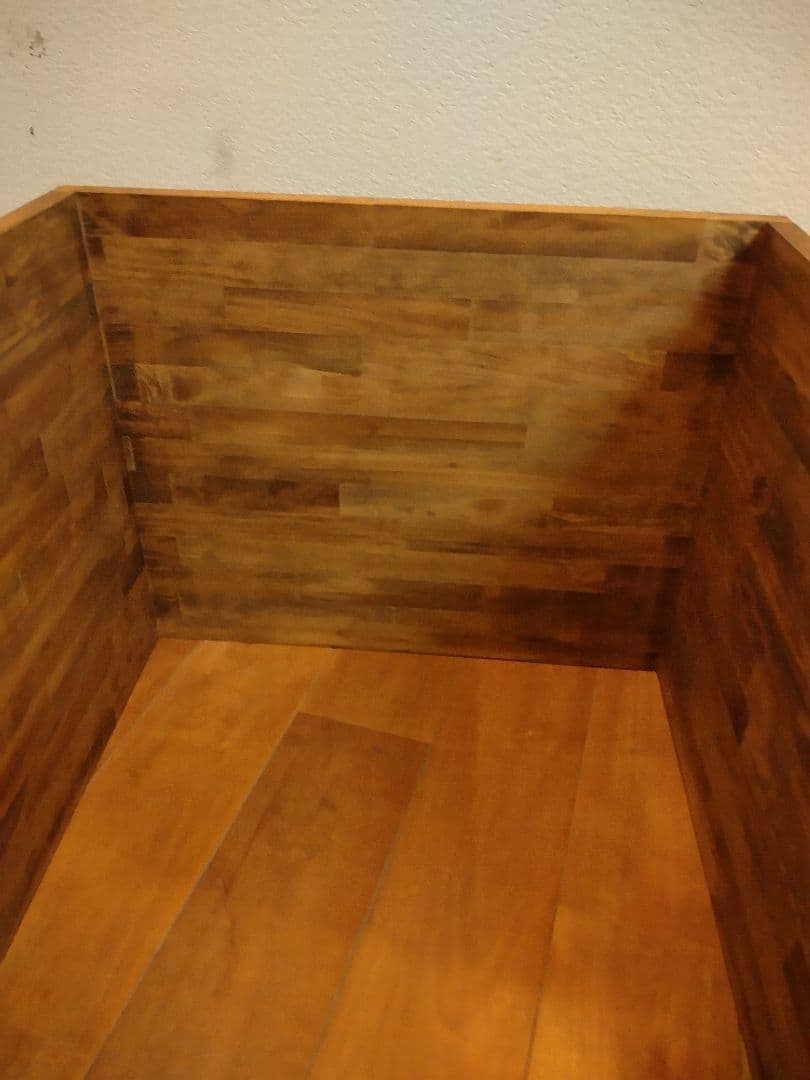 木製 ハンドメイド オーダー コの字 ワトコオイル 踏み台 サイド