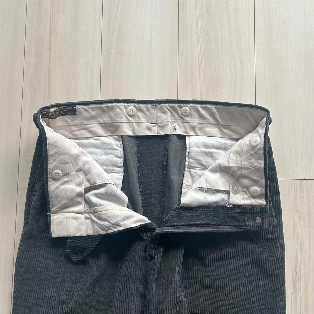 90s ブルックスブラザーズ ブラックコーデュロイパンツ USA製 32×30