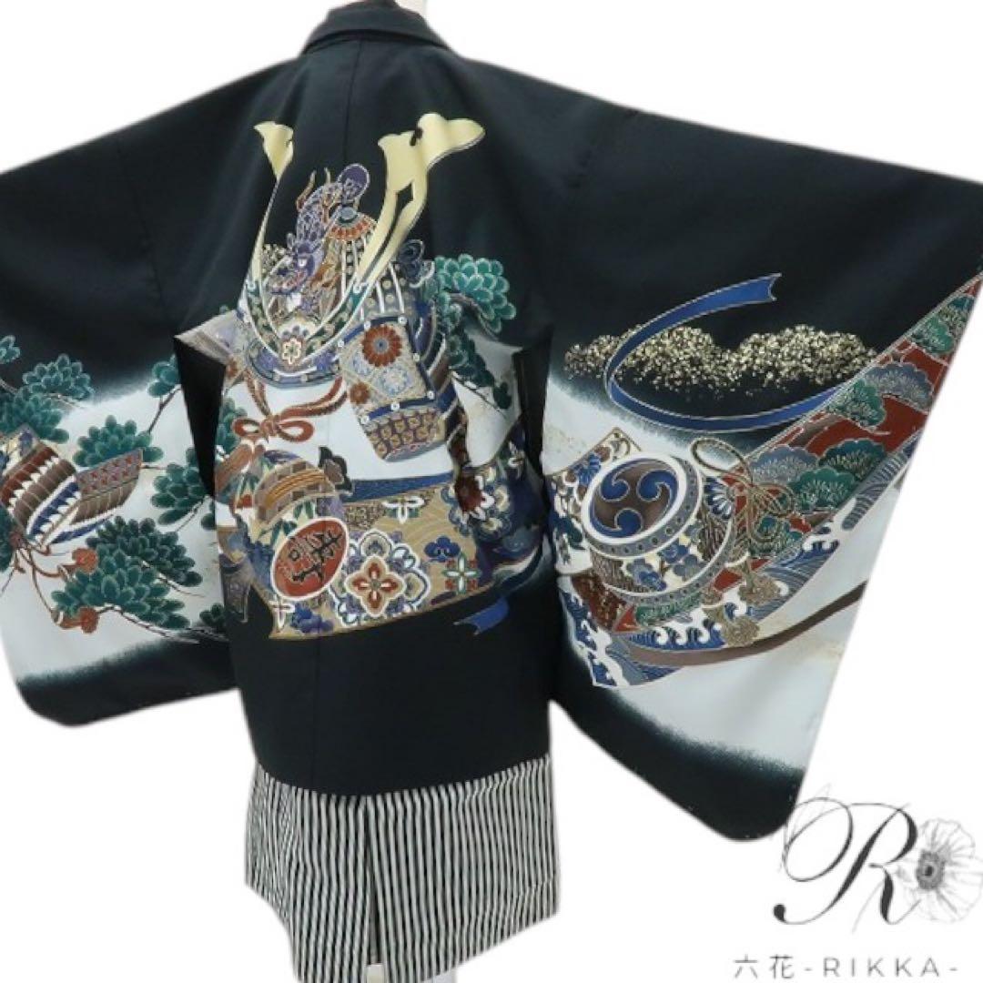 ちょこぷりんページ✺新品 七五三 ５歳 男児 ４点セット 着物 C2